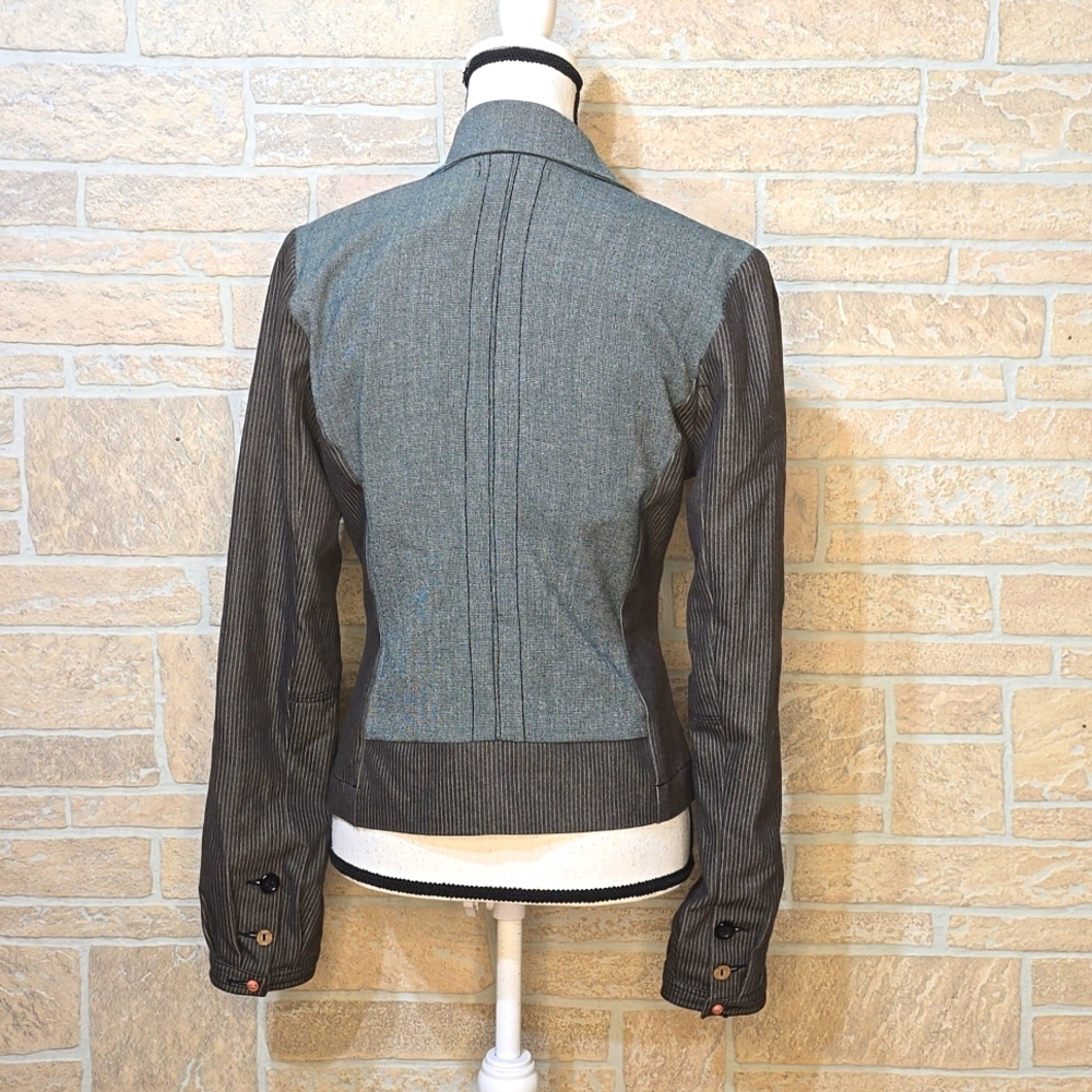 Azelhazelhazelhazelhaze Wool Blend Button Modern … - image 4